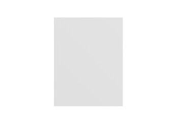 US Letter Magazine White Blank 3D Rendering Transparent Background Mockup PNG