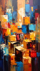 Hintergrund Kunstwerk bunt