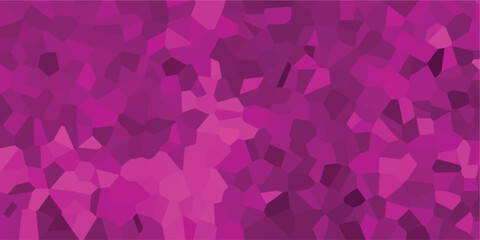 Vibrant abstract mosaic pattern composed of irregular geometric shapes in varying shades of pink and magenta for backgrounds and design