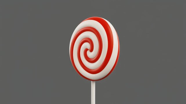 red and white lollipop