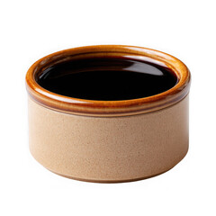  Teriyaki sauce container on white background