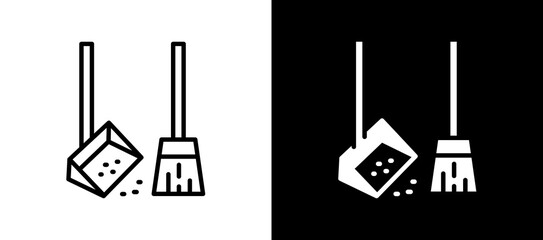 Cleaning blackwhite icon