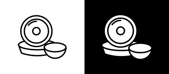 Dish blackwhite icon