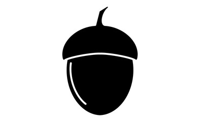 シンプルなどんぐりイラストアイコン素材