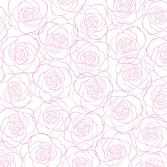 手書き風のバラの背景