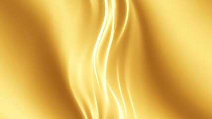 Elegant flowing golden light waves forming a smooth abstract background for luxury and graphic design