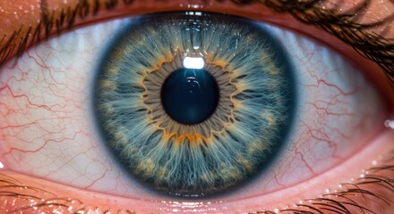 Human eye close up