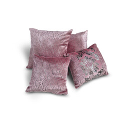 Set of modern decorative pillows	
