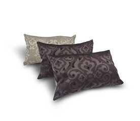 Set of modern decorative pillows	
