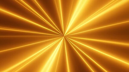 Dynamic gold light rays radiating from a center point Abstract background for energy focus or luxury concepts