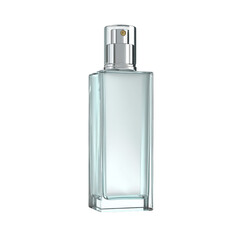 Frosted 3D Perfume Bottle – Minimalist Fragrance Product Isolated
