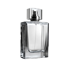 Sleek Transparent 3D Perfume Bottle – Modern Cosmetic Packaging