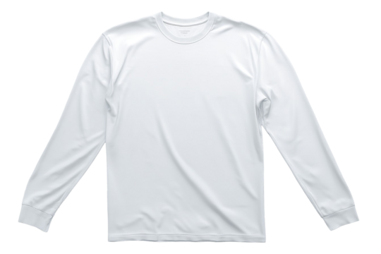 Simple Long Sleeve T-Shirt – 3D Apparel Rendering on Transparent Background