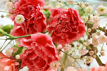 カーネーションの花束