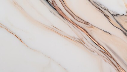 Marble texture with rose gold veins
