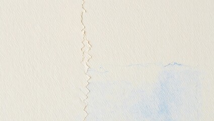 Paper texture with torn edge and watercolor stain