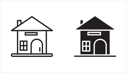 Home icon set. Home icon collection. Home symbol set.