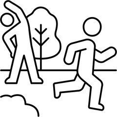 Line Art Active Day Icon