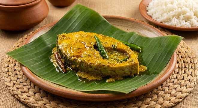 Bangladeshi Ilish Bhapa in Mustard Paste