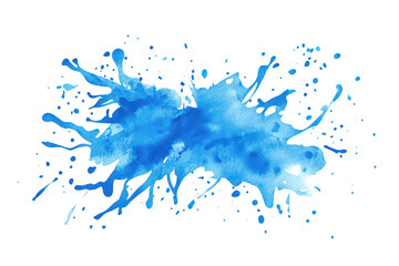 Fototapeta premium A blue watercolor splash with varying shades and textures. creating an artistic and dynamic effect. suitable for backgrounds. designs. or creative projects