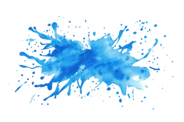 A blue watercolor splash with varying shades and textures. creating an artistic and dynamic effect. suitable for backgrounds. designs. or creative projects