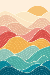 abstract waves background