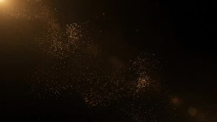 Abstract night sky texture of blue water drops on the window with magic white dust particles and black space stars - Powered by Adobe