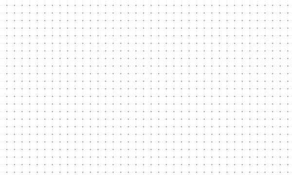 クロスした部分が十字になった5個ずつ並ぶグレーの破線の四角い方眼