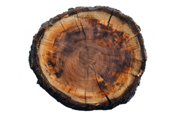 A close-up view of a cross-section of a tree stump its intricate wood grain patterns and natural textures. ideal for nature-themed projects or eco-friendly designs