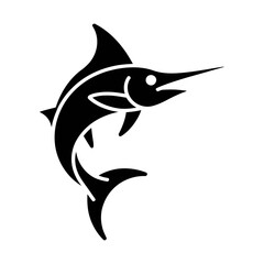 marlin fish logo glyph icon
