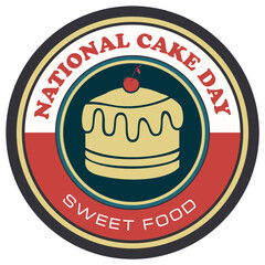 National Cake Day sticker