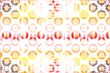 Layered concentric circles in vibrant abstract grid.eps