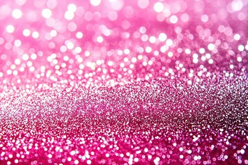 Pink white glitter Christmas background with copy space for cards