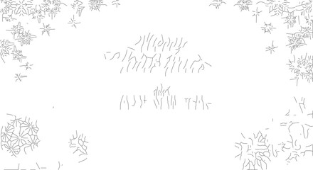 Obraz premium Elegant Merry Christmas and Happy New Year text with snowflakes.