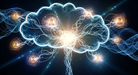 Human-AI Symbiosis Shared Consciousness Network Visualization