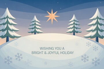Bright and Joyful Holiday Greeting Card