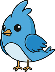 blue bird cartoon