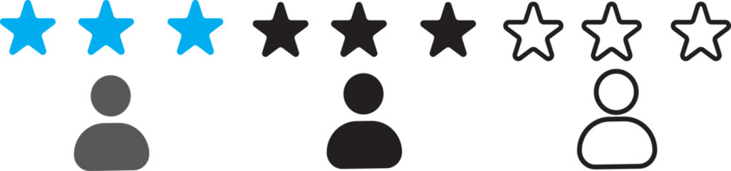 Vector of customer feedback icons illustration ,outline and filled vector symbol, Line Art Style for Design collection,
