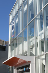 Fototapeta premium Mount Dennis LRT Station located at Weston Rd and Eglinton Av W, Toronto