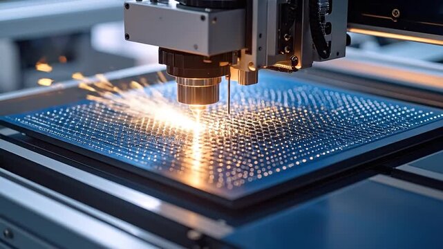 Laser Cutting Machine in Action: Industrial Manufacturing Process