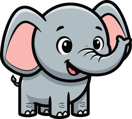 funny elephant cartoon
