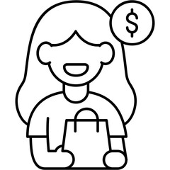 Line Art Product Representative Icon