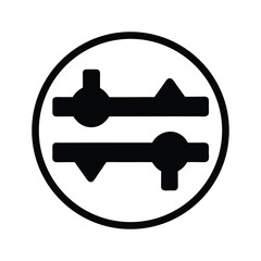 Adjustment Sliders Icon Vector Illustration