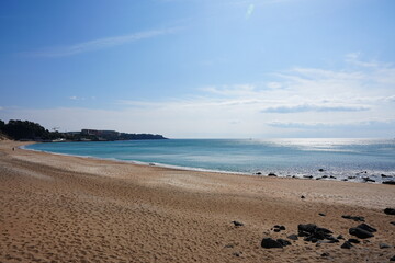 wonderful seascape with sparkling surface