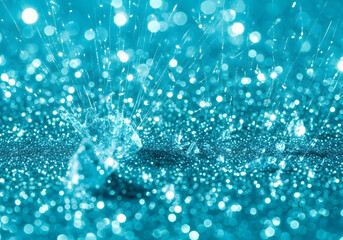 The refreshing splash of a crystal-clear water. A captivating close-up of water droplet impact.  The image is a stunning demonstration of water's beauty, creating a serene and evocative visual.