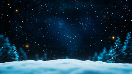 Enchanting winter constellation in a clear night sky for celestial observation