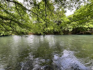 The Rjecina river (Italian; Eneo or Fiumara, German; Flaum or Pflaum), Croatia - Rijeka Rječina (Ričina ili Rečina), Hrvatska