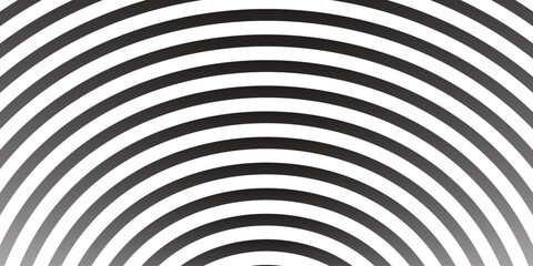 simple black white gradient circular line pattern art for banner poster background.