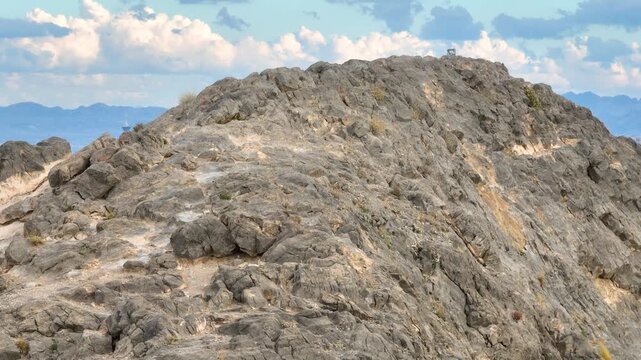 Aerial Lone Mountain Las Vegas Skyline Desert Landscape Flyover