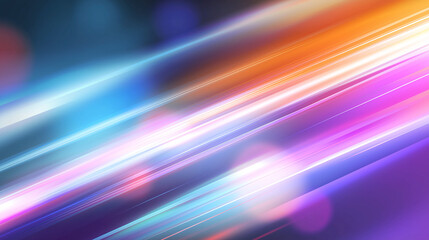 Futuristic Abstract Light Lines and Bokeh Background for Digital Technology